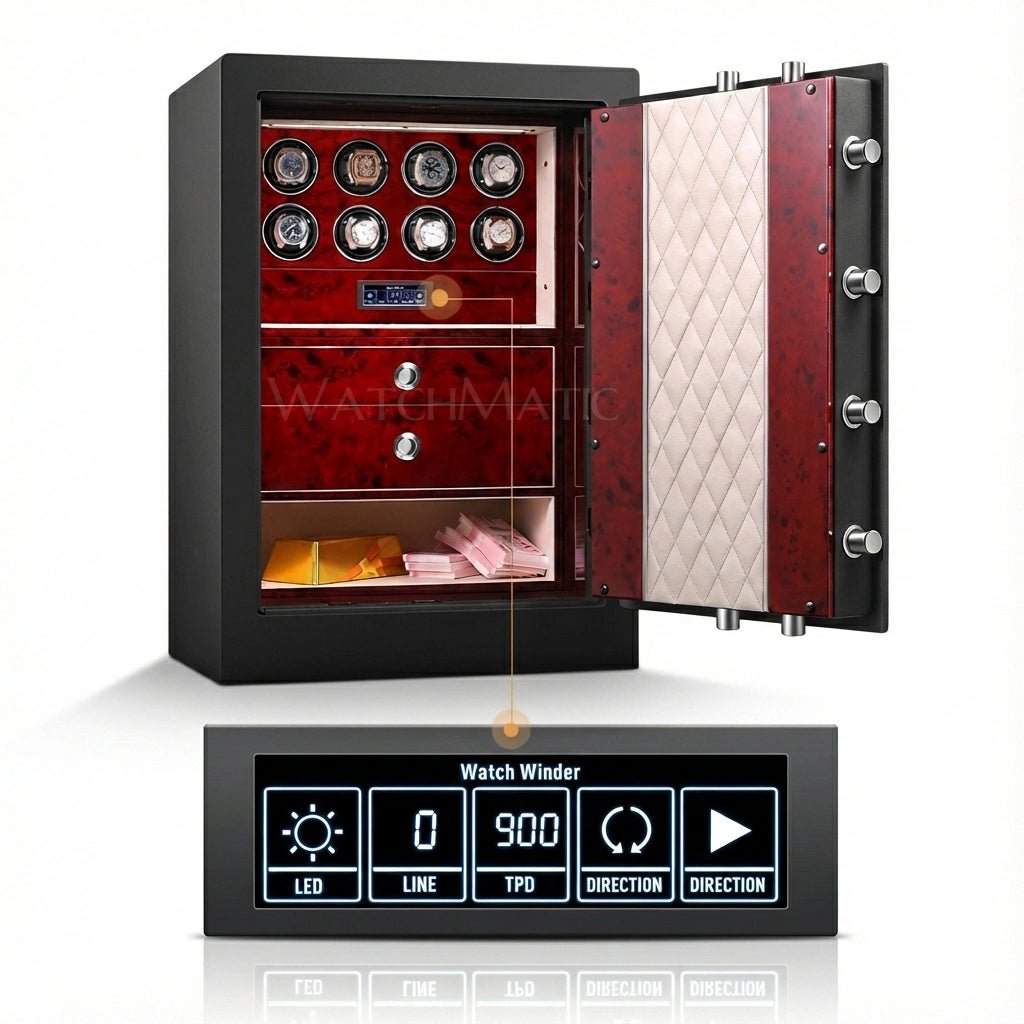WatchMatic Titan Vault Series – Watch Winder Safe Box - WatchMatic