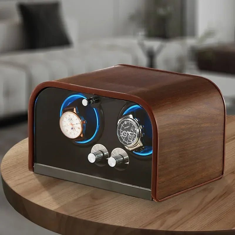 Hanos Luxury Wood Watch Winder - WatchMatic