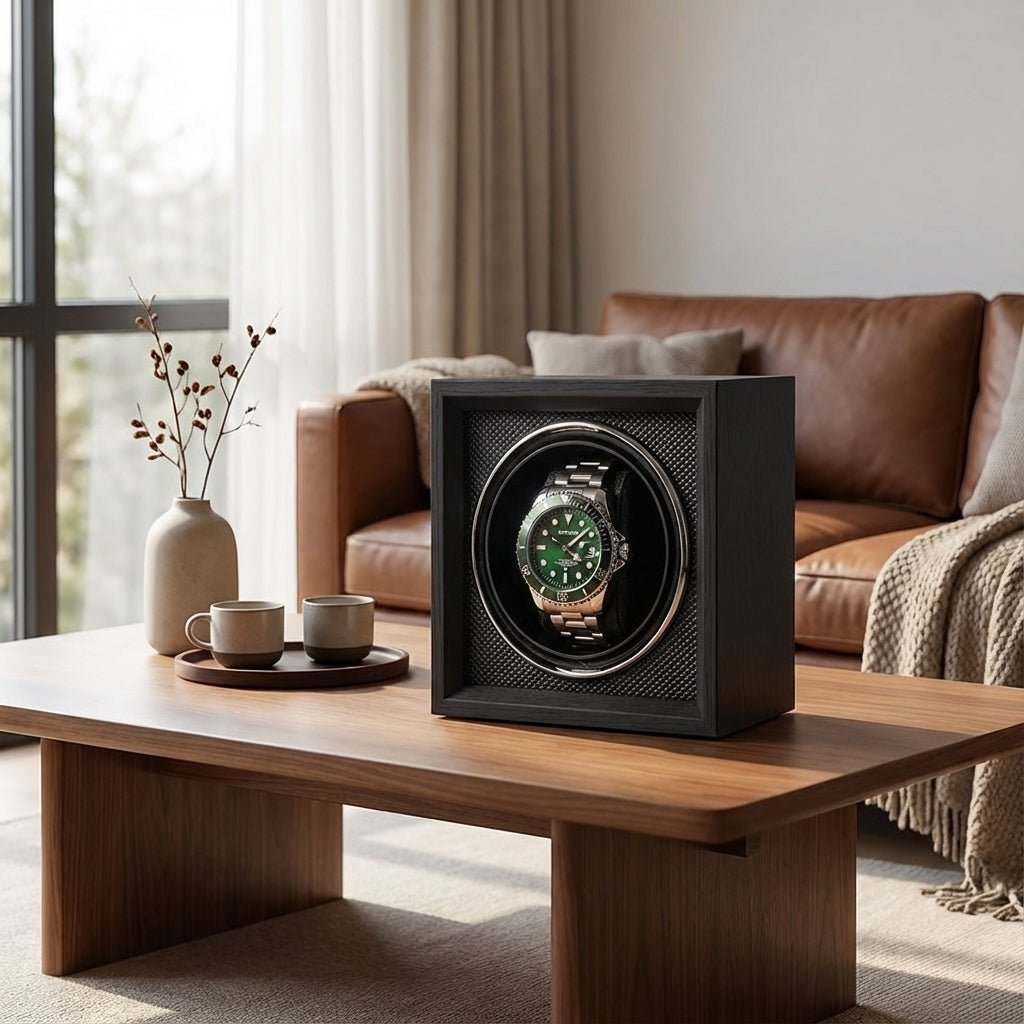 WATCHMATIC Edge Wood Single Watch Winder 14:173X1011 - WatchMatic