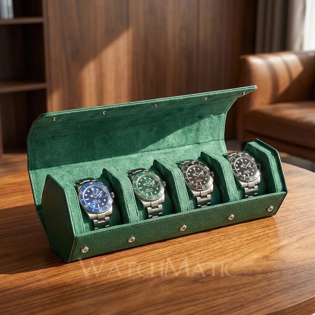 WATCHMATIC Hexagon Quad Watch Case 14:173green - WatchMatic