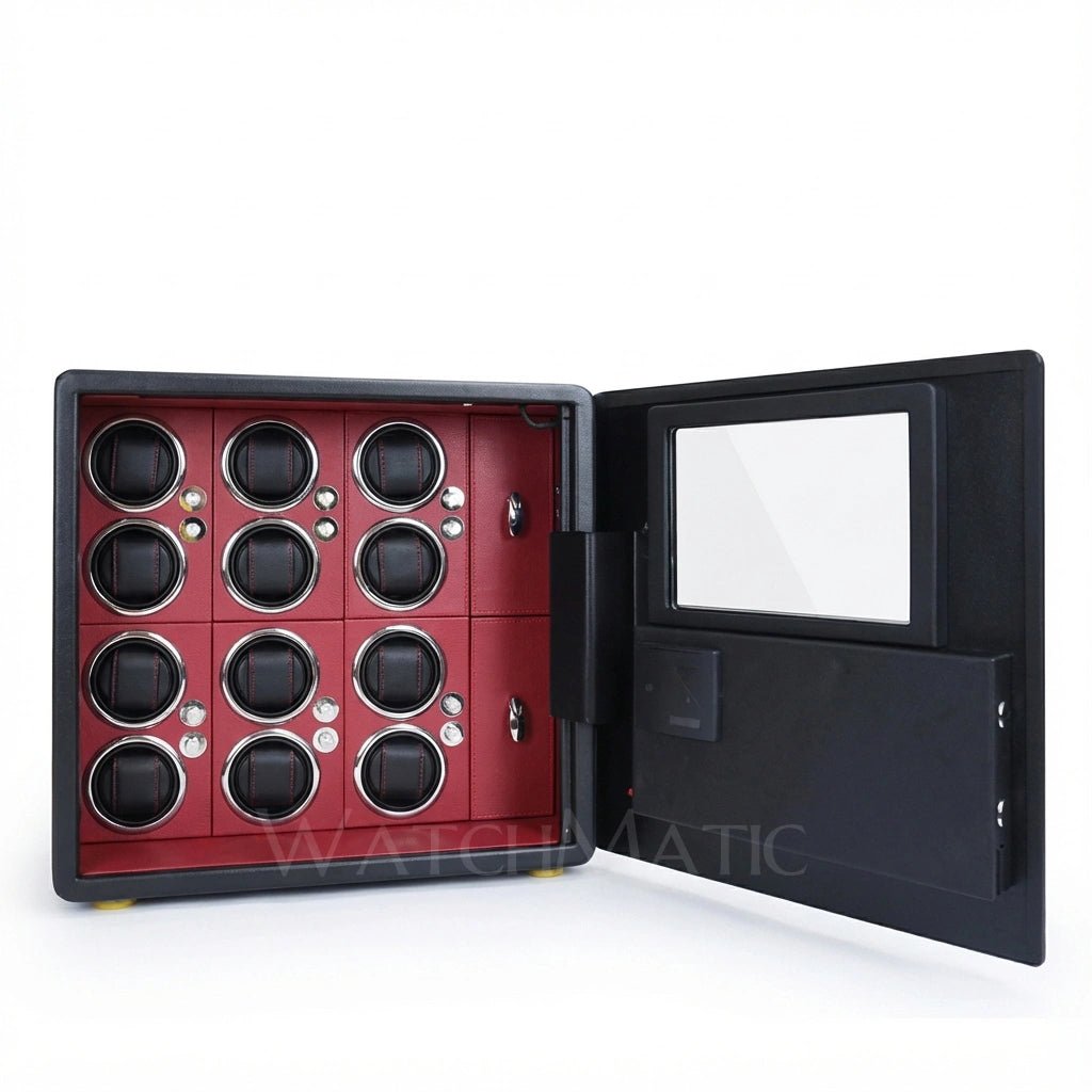 WatchMatic Kovra Vault Series 12 - Watch Winder Safe Box - WatchMatic